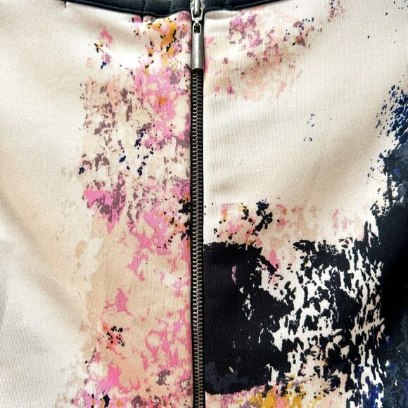 Bar‎ III sleeveless color block floral sheath dress zipper back woman’s size M - Picture 5 of 9